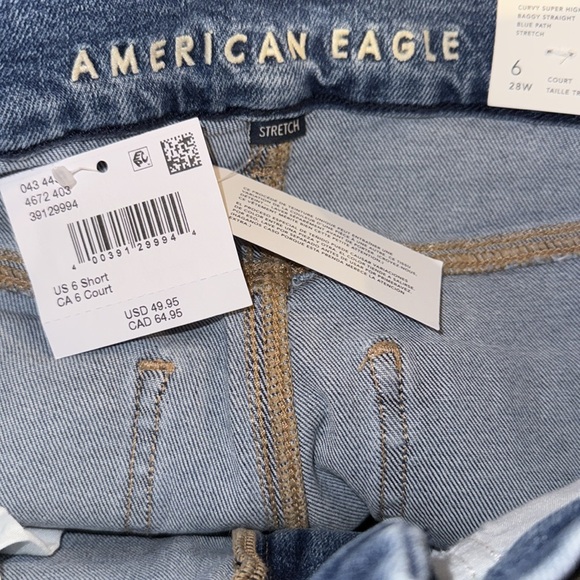 American Eagle Curvy Super High-Rise Baggy Straight Jean - Picture 8 of 10